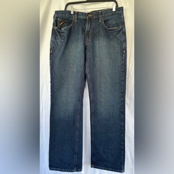 Ariat Men's Straight Leg Blue Jeans - Picture 1 of 16